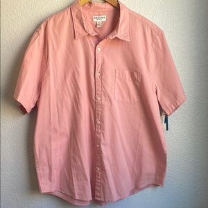 Arizona Jean Company Pink Casual Button Down Shirt